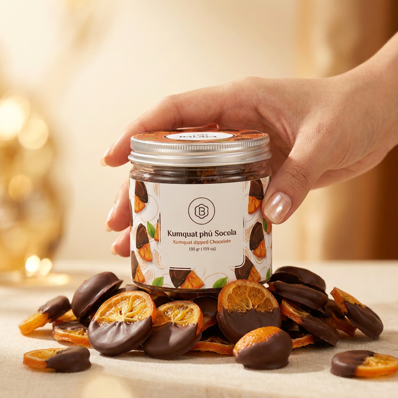 Kumquat Sấy Phủ Chocolate 