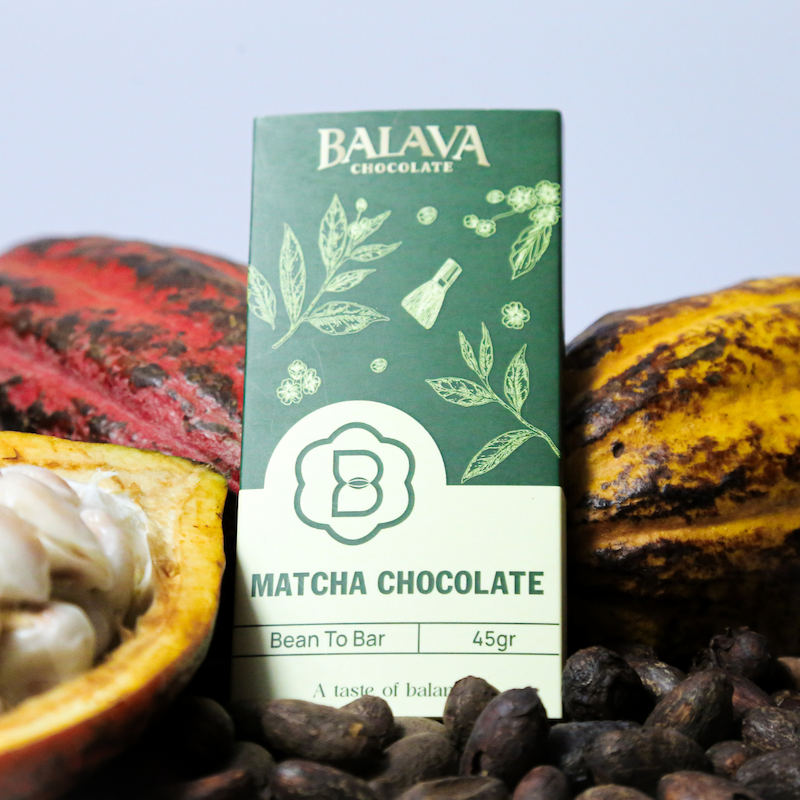 Bean to Bar Matcha — BALAVA craft chocolate from Lam Dong cacao