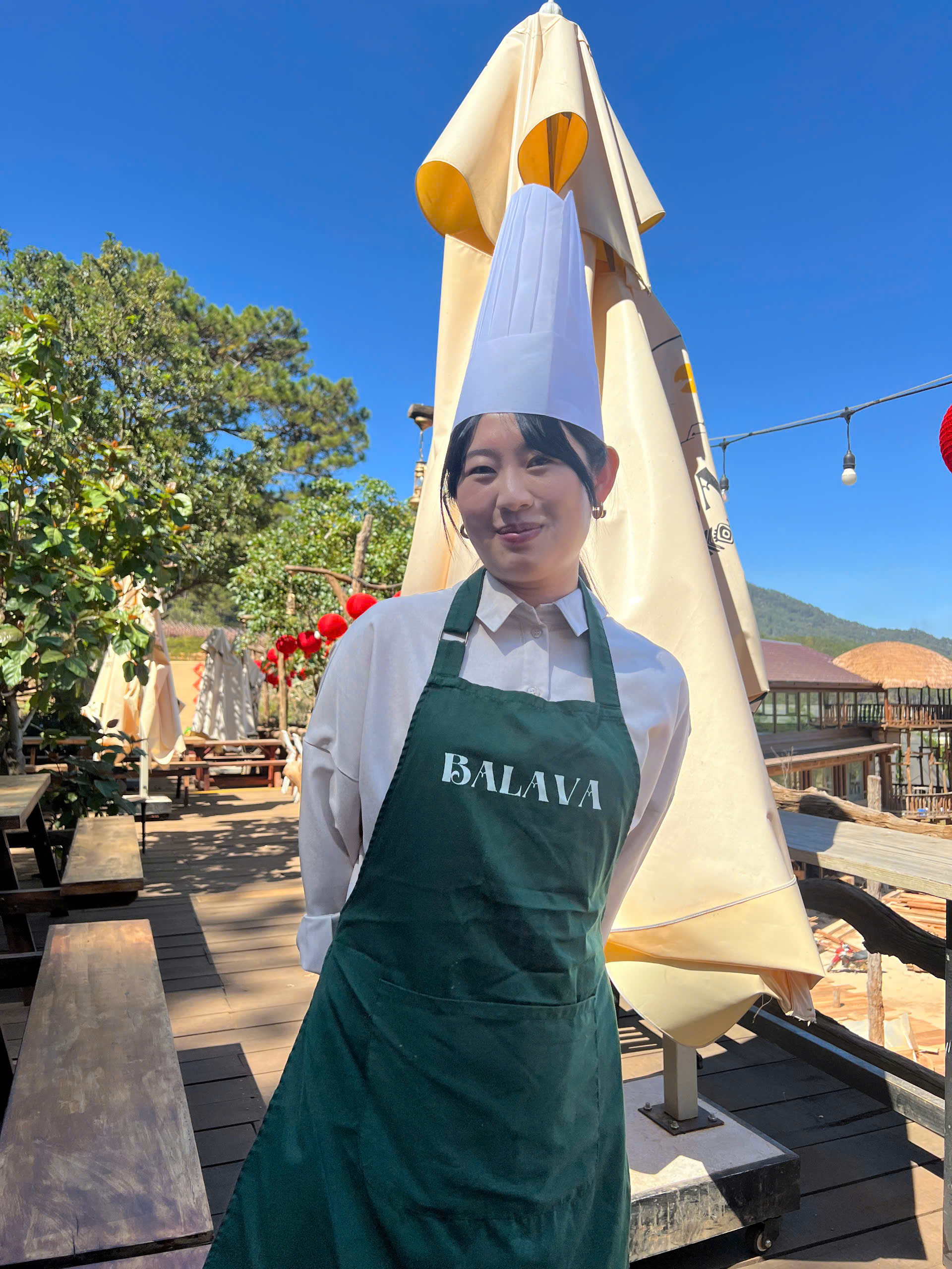 Visitors at the BALAVA chocolate workshop, Da Lat