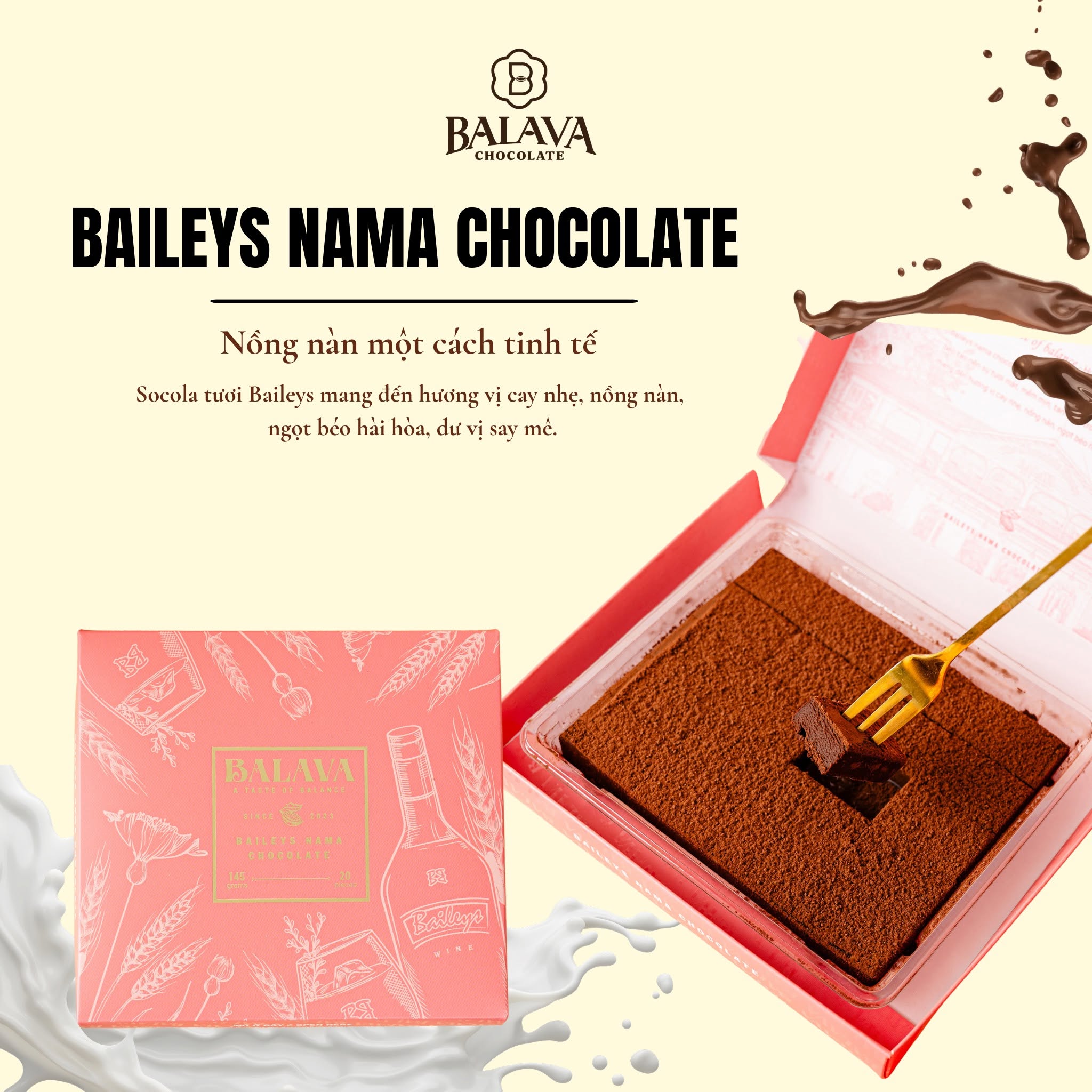 Nama Chocolate Vị Baileys