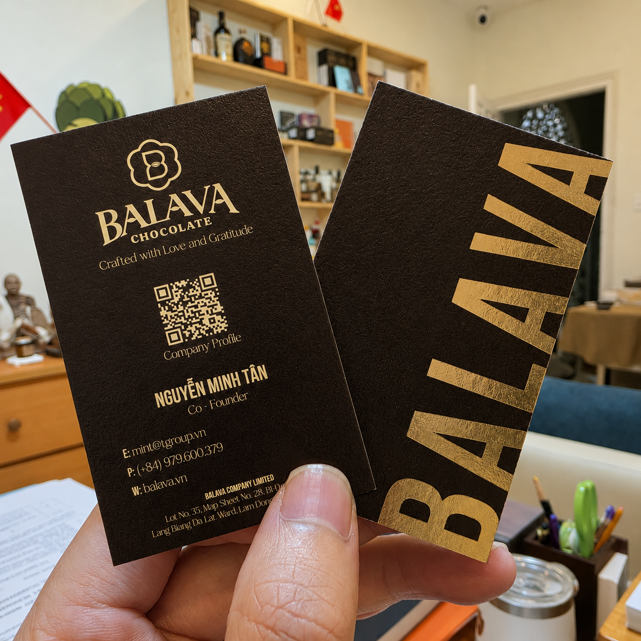 Socola bar nguyên chất BALAVA – dark chocolate cacao Lâm Đồng