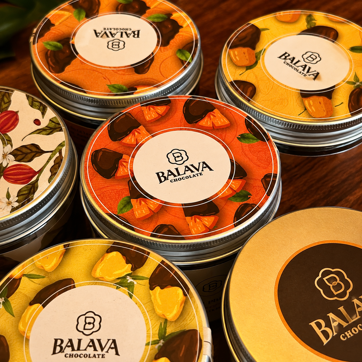 Hộp thiếc socola Nama BALAVA – cacao Lâm Đồng bean-to-bar
