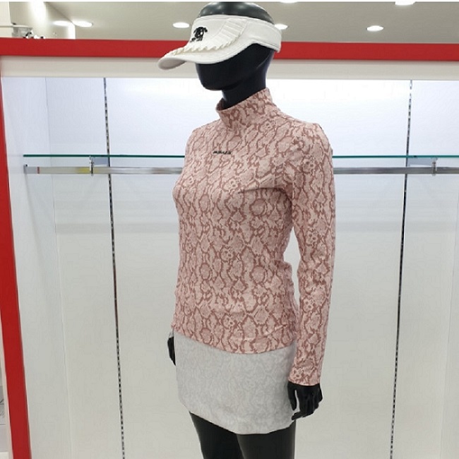 Áo golf nữ dài tay họa tiết đầu lâu PASSARDI Golf Hàn Quốc