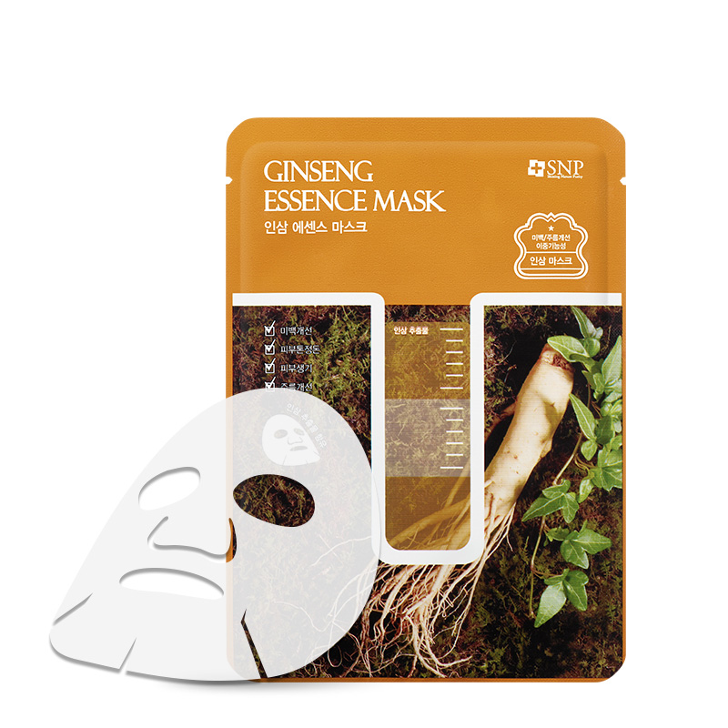 Mặt nạ tinh chất nhân sâm SNP Hàn Quốc Wild Ginseng Essence Mask (10 miếng)