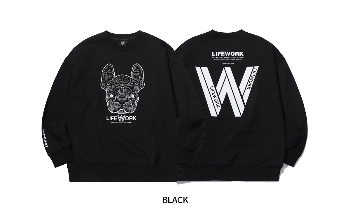 Áo nỉ logo Hipdog LIFEWORK BLACK EDITION