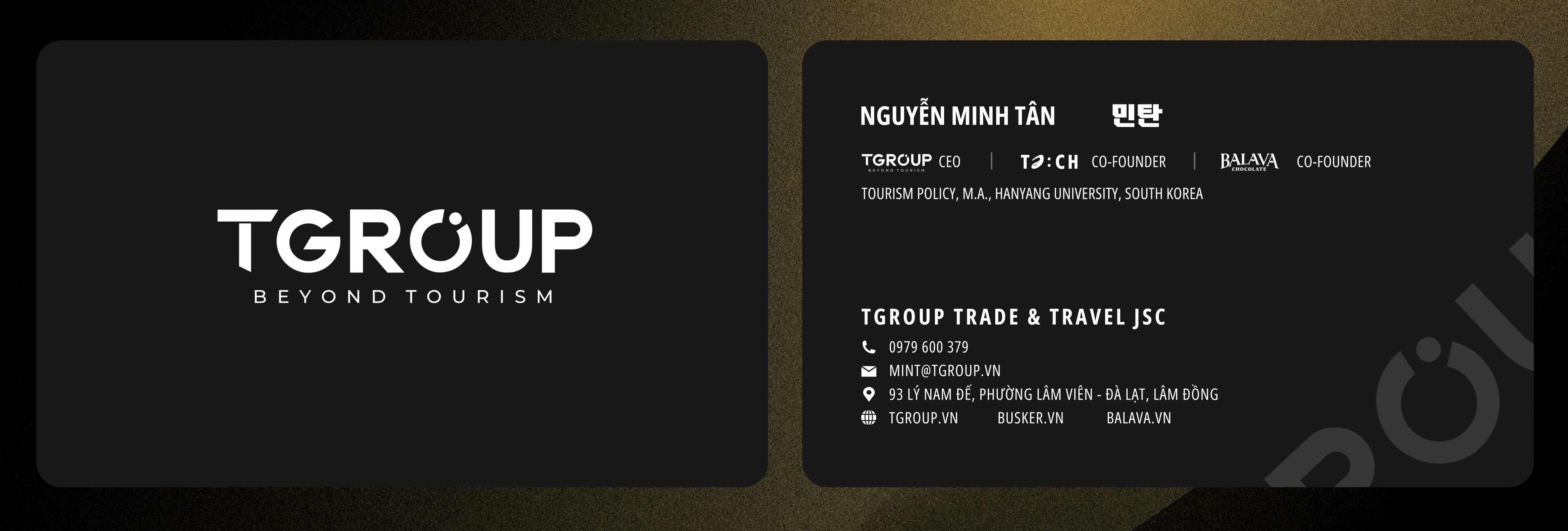 Minh Tan - TGROUP namecard