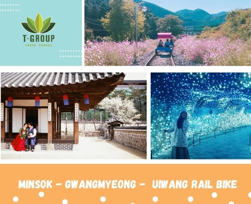 Ghé thăm làng văn hóa dân gian Minsok, Hang Gwangmyeong và trải nghiệm đạp xe đường sắt Uiwang