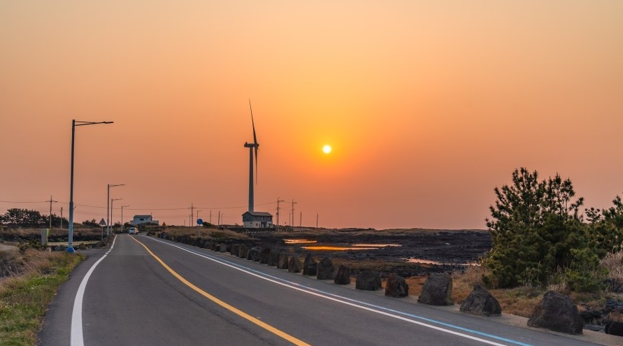 Đường ven biển Cối xay gió Sinchang, Jeju