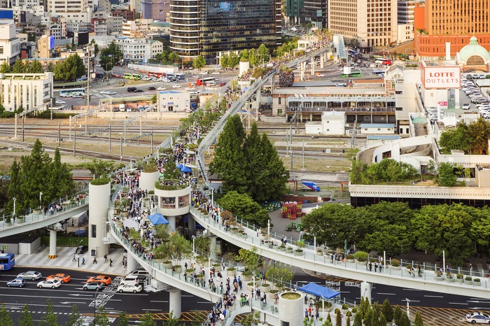 Đường Seoul 7017 - Không gian xanh ở thủ đô Seoul