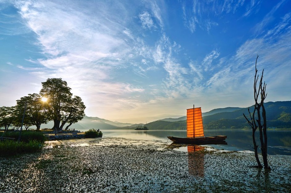 Con đường thư giản Mulrae tại nhánh sông Dumulmeori