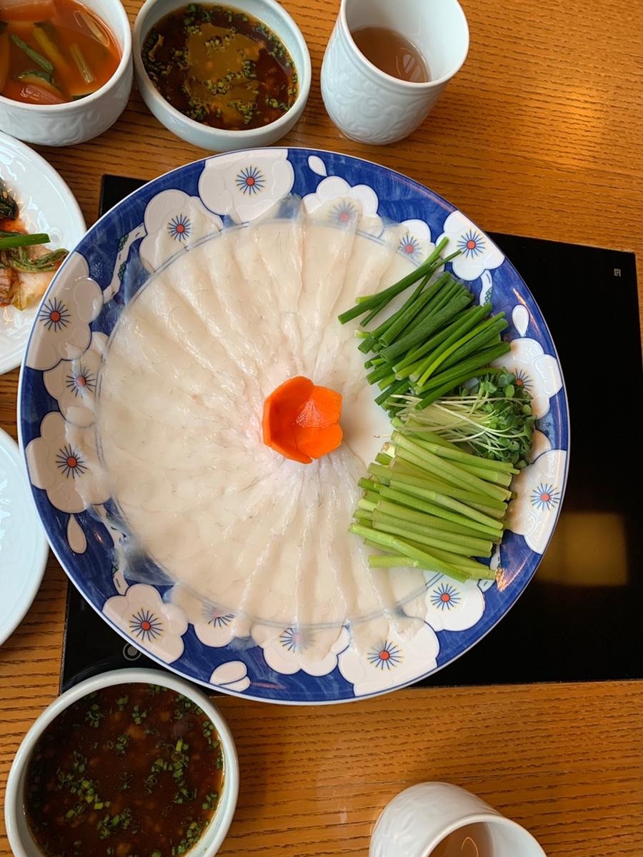 Ẩm thực cá nóc tại nhà hàng Samho Bokjip, Seoul