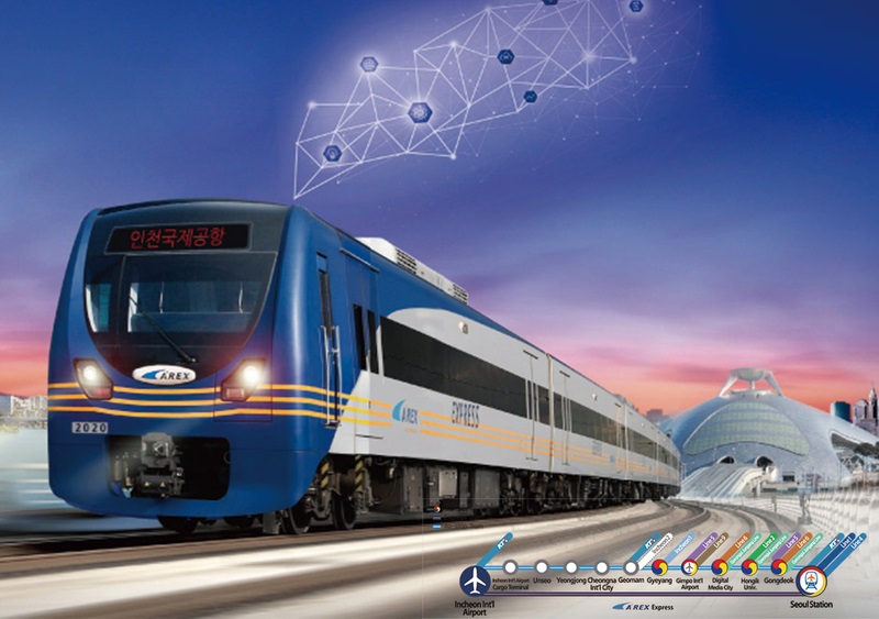 Vé tàu AREX một chiều Incheon - Seoul