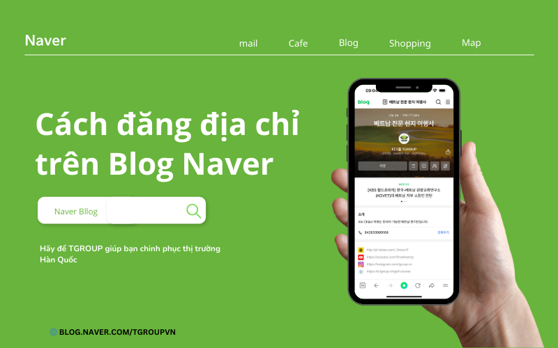 Cách đăng địa chỉ google map trên Blog Naver | Thu hút khách Hàn Quốc 