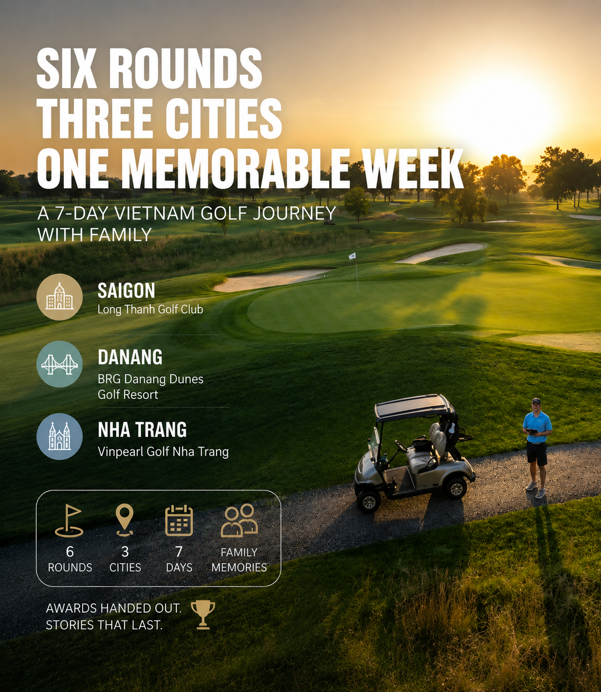 Six rounds, three cities, one 68-year-old dad: our trip awards from a week of golf in Saigon, Danang and Nha Trang
