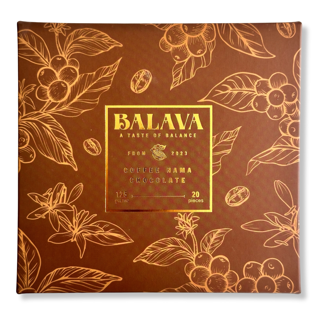 NAMA CHOCOLATE - BALAVA ĐÀ LẠT Vị Coffee (Cà phê) (125gr / 20 viên)